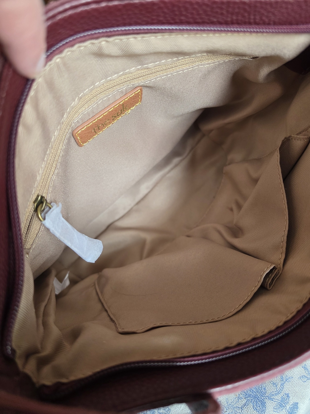 The Sak Women's Leather Tote in Burgundy - Picture 4 of 8